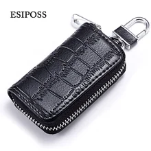 Esipos цветной держатель ключа кошелечного типа кожаный унисекс ключ кошелек-органайзер для ключей держатель для карт автомобильный держатель ключницы