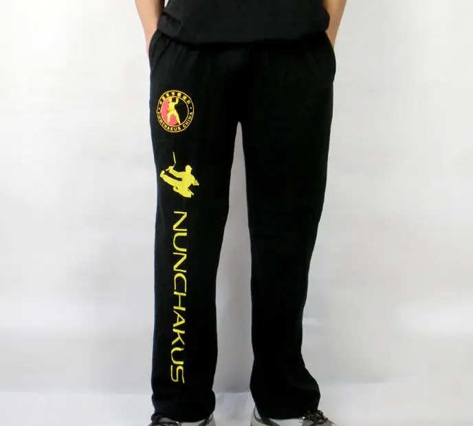 

Kung fu nunchakus training pants Bruce Lee Dragon Wushu martial arts trousers Performence uniforms clothes for men Child Adult