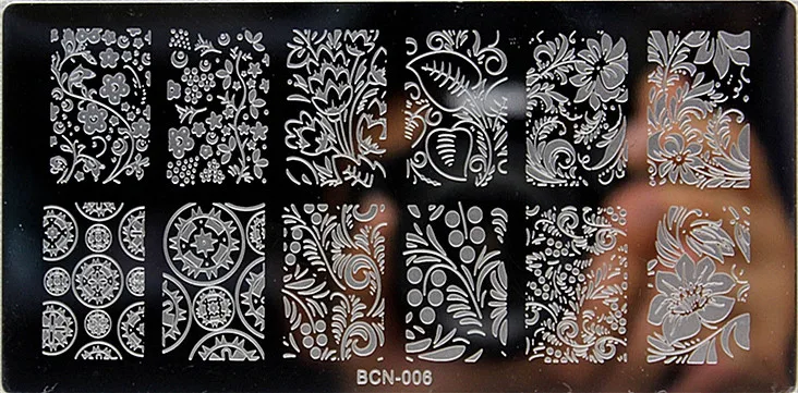 Mezerdoo молния Поцелуй Дизайн маникюрный шаблон ногтей штамповки пластины изображения диск передачи печати штамповки Рождество DIY инструменты для ногтей - Цвет: BCN006