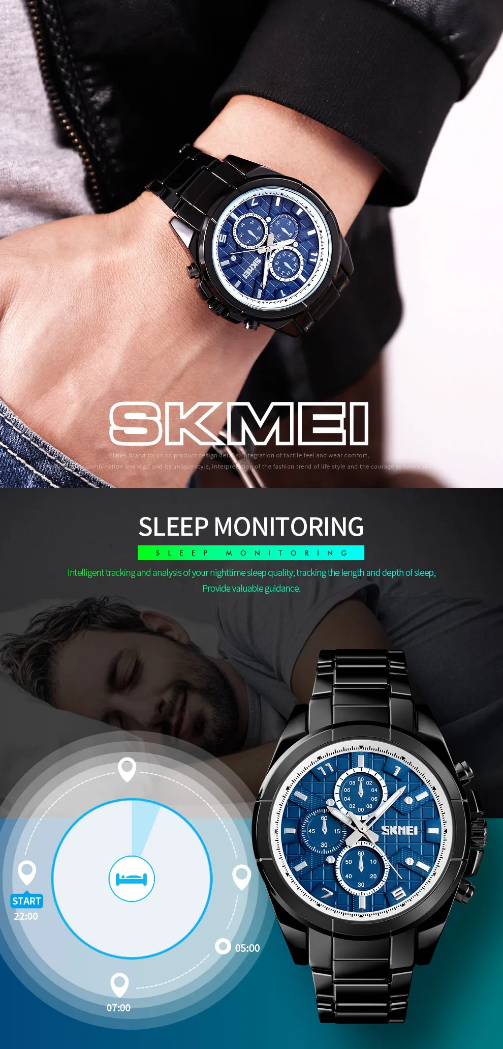 SKMEI Смарт Bluetooth мужские модные повседневные часы с километром калорий Мужские кварцевые часы 24 часа дата часы сплав водонепроницаемые спортивные часы