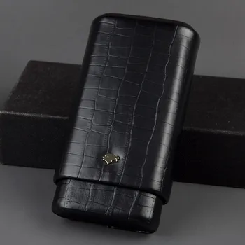 

COHIBA Luxury Extension-type Alligator Pattern Leather Cedar wood Lining Cigar Humidors / Cigar Case