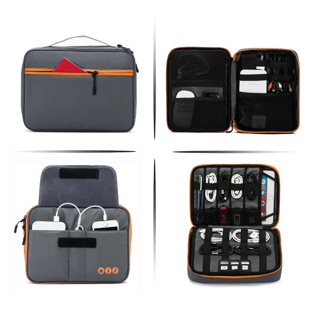 BAGSMART Business Trip Packing Organizer Pad Kindle Fit in Casual style Portable Data line charger bag