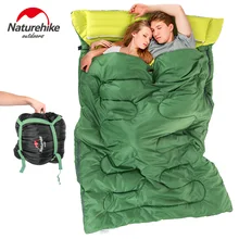 Naturehike Camping 2.15m*1.45m Double Sleeping Bag Envelope Type Spring Autumn Couple Outdoor Portable Sleeping Bag With Pillows Naturehike Camping 2.15m*1.45m Double Sleeping Bag Envelope Type Spring Autumn Couple Outdoor Portable Sleeping Bag With Pillows