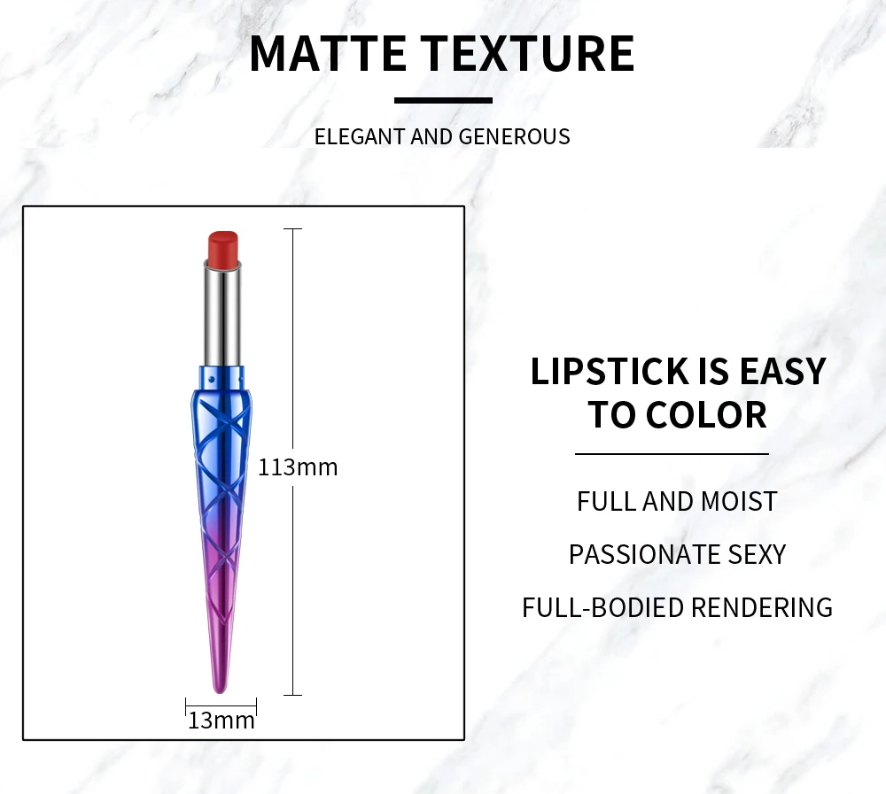 Новинка, матовая губная помада, креативный трубчатый блеск для губ, 12 цветов, водостойкий стойкий увлажняющий бальзам для губ, Русалка, моделирующий макияж, TSLM2