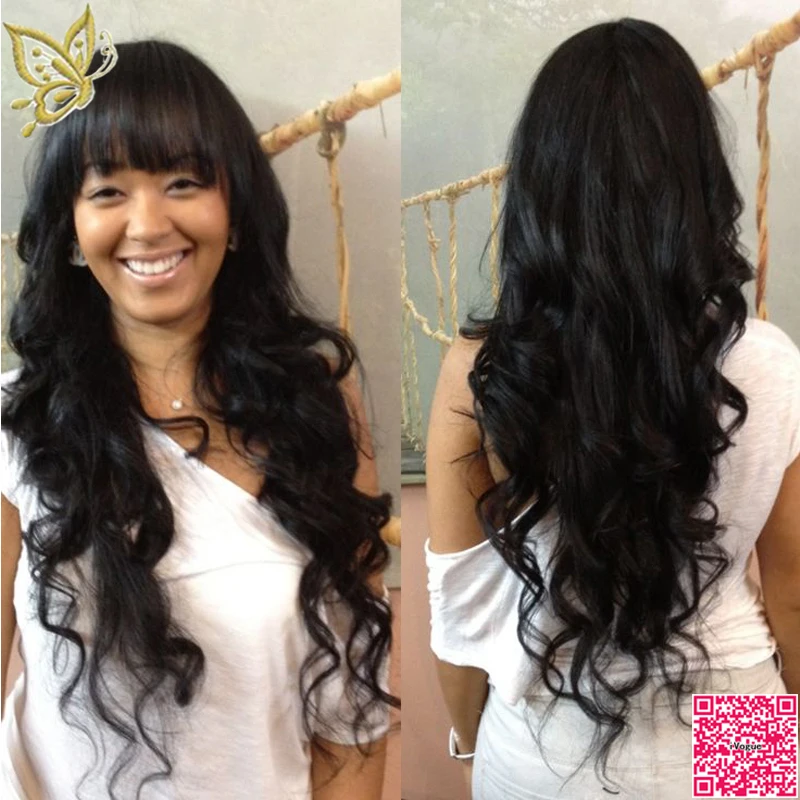 Body Wave Hair With Bangs | best long full lace human hair wigs with bangs virgin Body Wave Hair With Bangs | best long full lace human hair wigs with bangs virgin