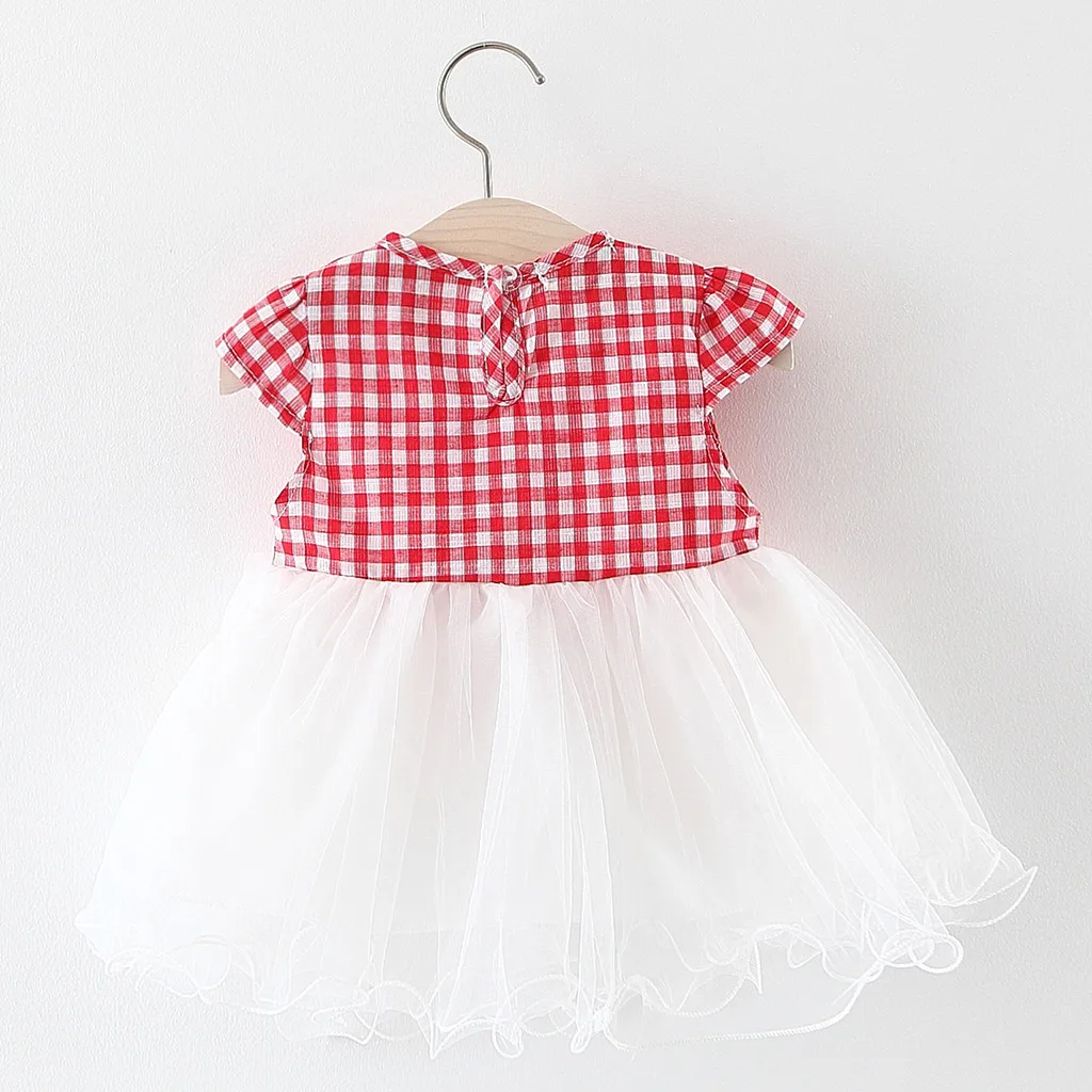 Toddler Baby Girls Princess Dresses Clothes Patchwork Plaid Tulle Party Summer Baby Princess Dresses Girl Vestidos Infantil 2019 Toddler Baby Girls Princess Dresses Clothes Patchwork Plaid Tulle Party Summer Baby Princess Dresses Girl Vestidos Infantil 2019