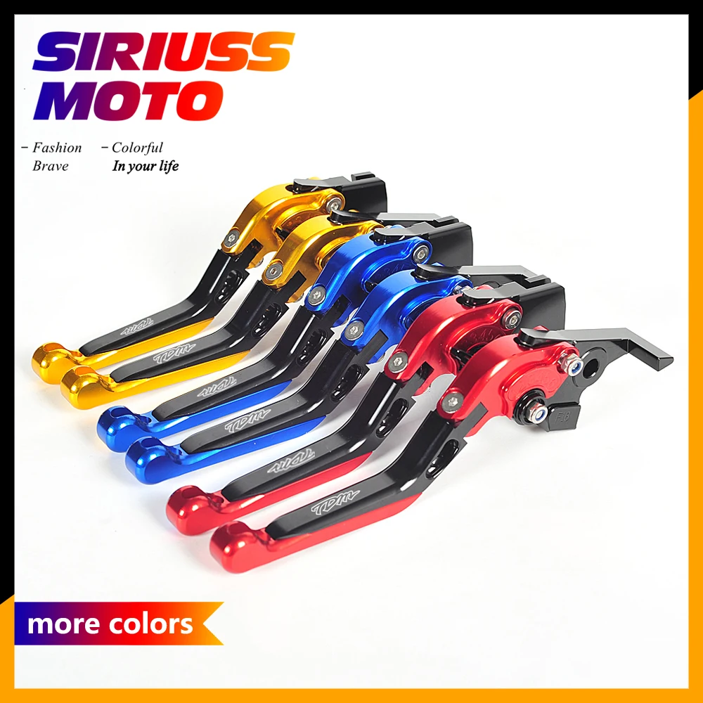 

14 Colors CNC Folding Motorcycle Motorbike Lever Motocross Brake Clutch Levers Case for Yamaha TDM 850 TDM-850 1991-2002