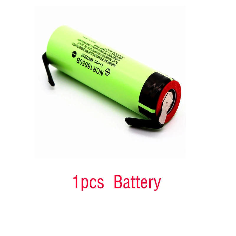 1pcs NCR18650B 3,7 v 3400 мАч литий-ионная аккумуляторная батарея подходит для цифрового фотоаппарата Panasonic фонарик и магазины типа "сделай сам", не содержит никель батарея - Цвет: 1pcs