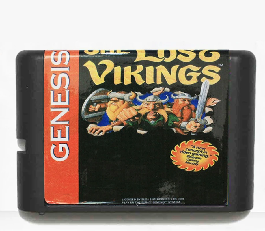 Игровая карта Lost Vikings для 16 бит Sega MD видеоприставки Genesis | Электроника