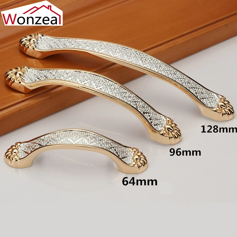 Hole Pitch 64mm/96mm/128mm crystal Glass handle drawer handle furniture pulls cabinet handle