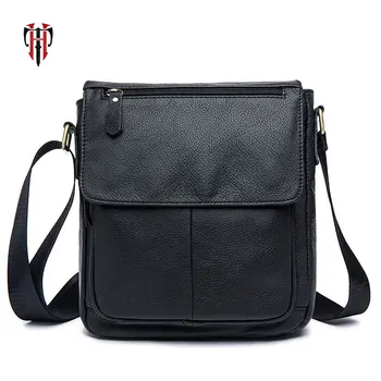 

TIANHOO Genuine Leather bags brand shoulder bags fashion casual cell phone wallet vintage style messenger book tote