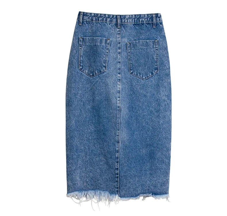 Skirt of female skirt hairline furl furl to wrap hip bull-puncher skirt irregular tassel tall waist skirt of halter MIDI skirt (21)