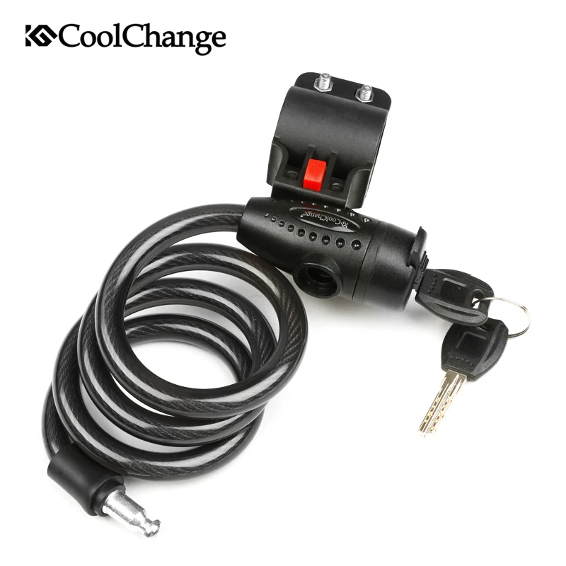 Coolchange Mountain Bike Bicycle Lock Anti theft Locks Electric Cable