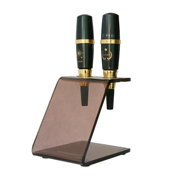 

1PC Makeup Eyebrow Pen Machine Racks Stand Holder Brown Color Tattoo Makeup Machine Shelves For Tattoo Accessories
