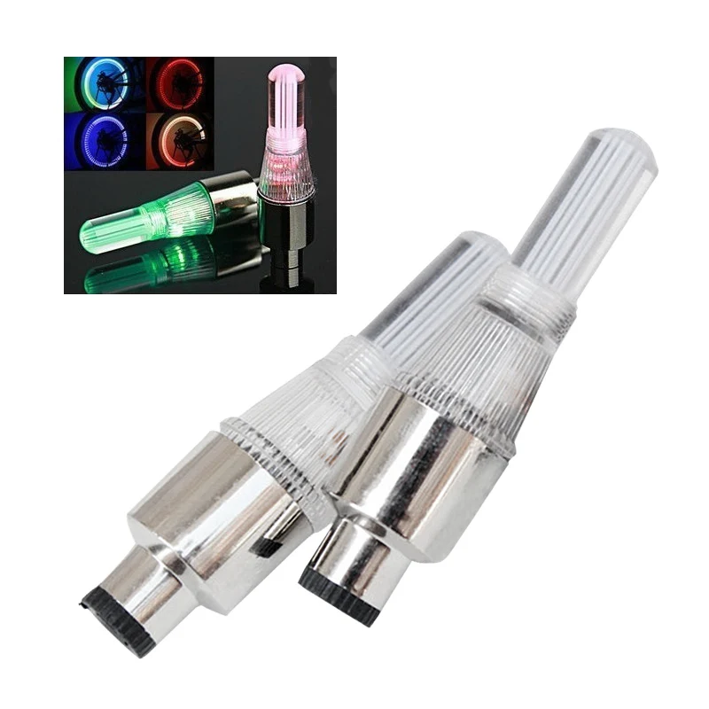 Colorful LED Bike Bicycle Cycling Motorcycle Car Wheel Valve Cap Light