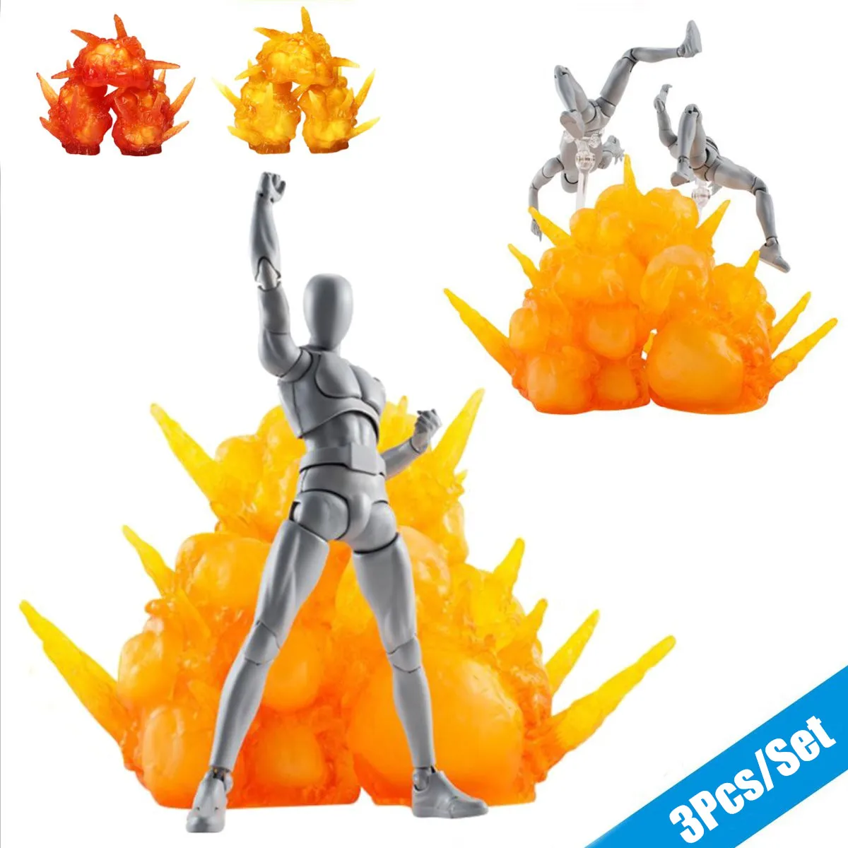 

Tamashii Explosion Effect Impact Figuarts 3Pcs/Set Action Model Toy Figures Collectibles D-Arts Anime Diorama Action Figure