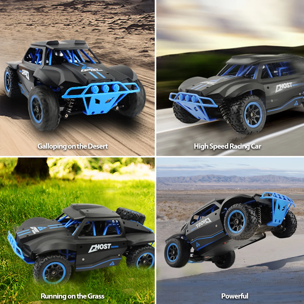 Cena RC Car 2.4G Radio zdalnie sterowanym samochodowym 1 18 25 KM H szybka skala krótki kurs ciężarówka RC RTR zabawki 4WD Off samochód prezenty bożonarodzeniowe