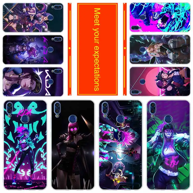 

Phone for HUAWEI Honor 10 9 i lite Cover Honor 8X a max 9lite 7 6 X 7a pro V20 Play Cover Case lol League of Legends kda