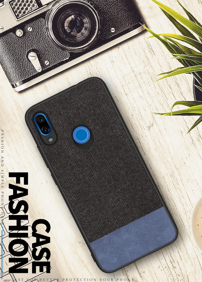 For Xiaomi Redmi Note 7 Case New Redmi Note 7 Case Cloth TPU Business Dark Gentleman Case For Xiaomi Redmi Note 7 Pro Case17