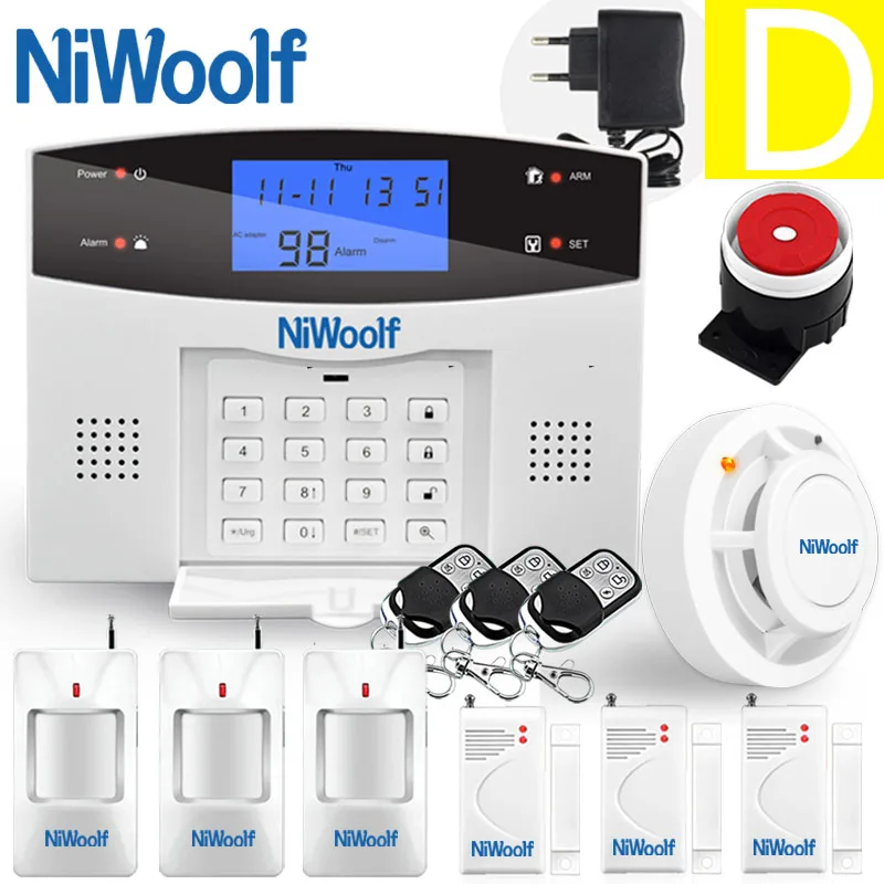 

Free Shipping Fashion Wireless Home Burglar Android IOS APP PSTN GSM Alarm System Support English/Russian/Spanish/France/Italian