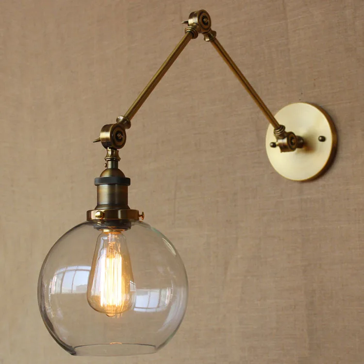 

American Country Loft Style Industrial Wind Retro LED Wall Lamp Balcony Aisle Cafe Decoration Wall Light Fixture Free Shipping