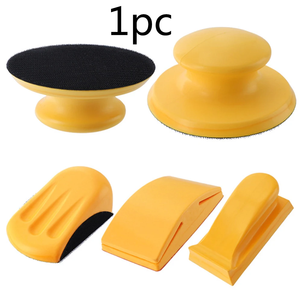 Rubber Backing Polishing Hand Hook And Loop Abrasive Tool Pad Sandpaper Holder Accessories Sanding Block Grinding Flexible