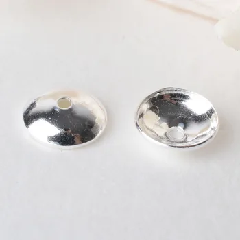 

solid 925 sterling silver bead cap, spacer bead caps, jewelry DIY silver findings/components