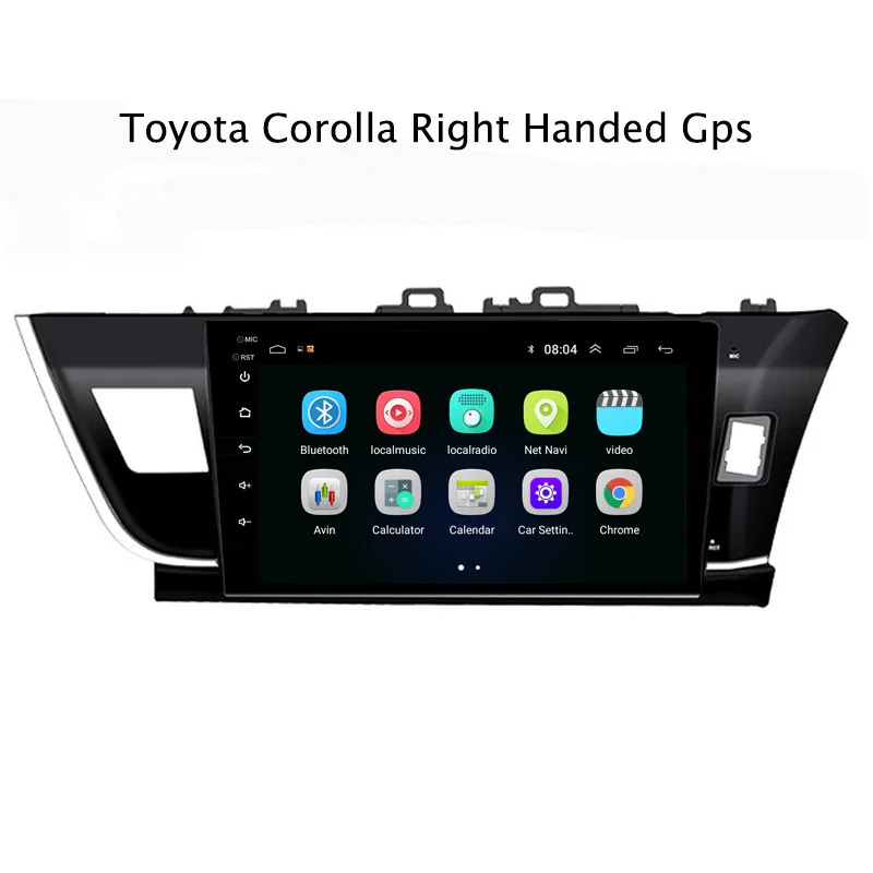 10 1 &quot2.5D IPS Android 8 автомобильный DVD GPS плеер для Toyota Levin Corolla 2014 2016 RHD Радио стерео