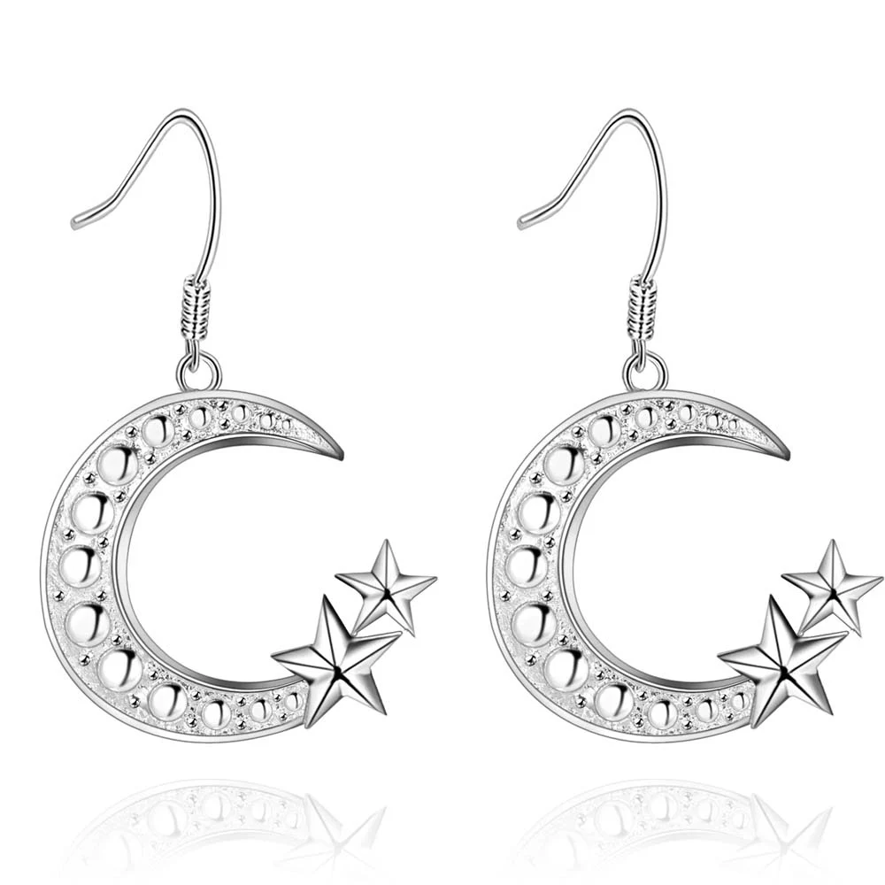 moon star Earrings Jewellery womens 2018,Wholesale&Free shipping, earrings for women hip hop AE776