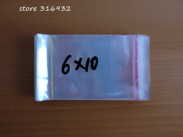 

Clear Resealable Cellophane/BOPP/Poly Bags 6*10cm Transparent Opp Bag Packing Plastic Bags Self Adhesive Seal 6*10 cm