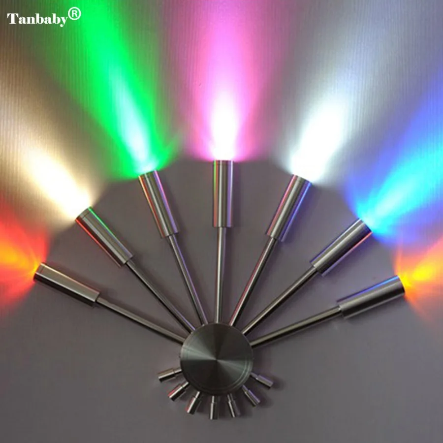

Tanbaby 7W led wall lamp AV85-265 Sector shaped Epistar chip led ceiling lamp decoration light for Ktv /Bar indoor decoration