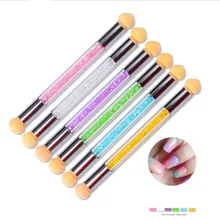 1 шт., градиентная кисть для дизайна ногтей, акриловая двойная губка, цветные ручки для рисования, УФ-Гель-лак, маркер, фототерапия, моющиеся Инструменты для ногтей