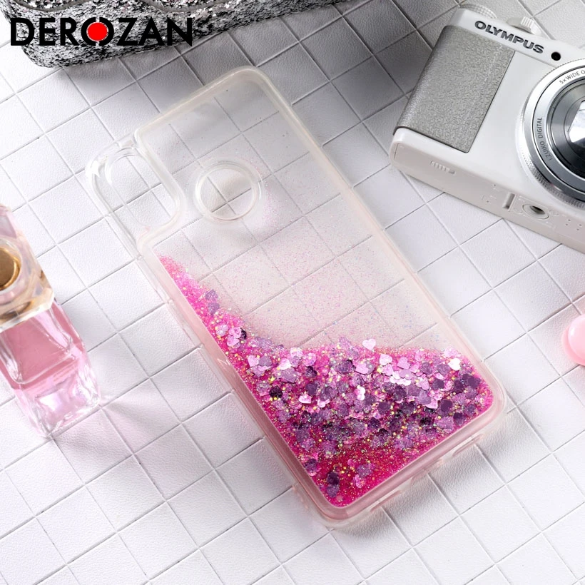 

DEROZAN Phone Case For Xiaomi Redmi S2 Case Redmi Y2 Silicone Glitter Liquid Anti-knock Quicksand Back Cover Protective Shell