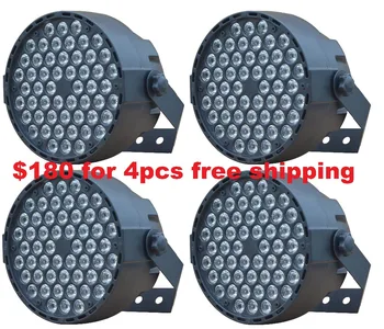 

4xlot Eyourlife 2019 Flat Led Par Light 54x1W RGBW DMX Stage Beam Light High Power China Professional Party KTV DJ Disco Lights