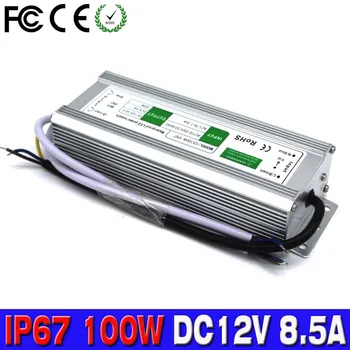 

waterproof ip67 LED driver dc12V 100W 8.5A Switching Power Supply Raniproof transformers AC DC 12V SMPS For Strip display Light