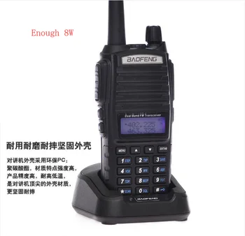 

50pcs/lot Upgrade BaoFeng UV-82 8W Walkie Talkie 10 KM Baofeng 8W Radio Dual PTT UV-XR UV-9R GT-3TP Ham Radio 10 KM UV-5R 8W