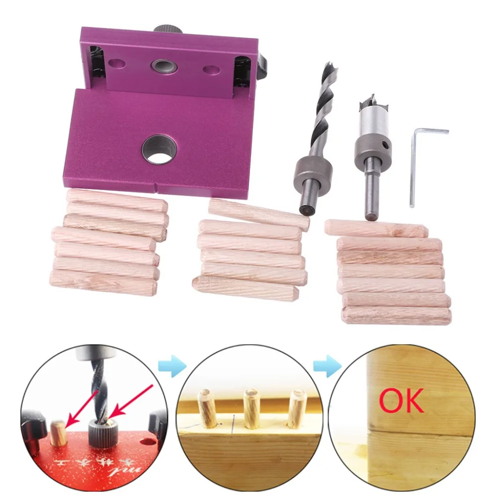 

2018 Top Quality Woodworking Tool Drilling Locator Tenon Hole Punchers Positioning Dowelling Jig JUL31_40