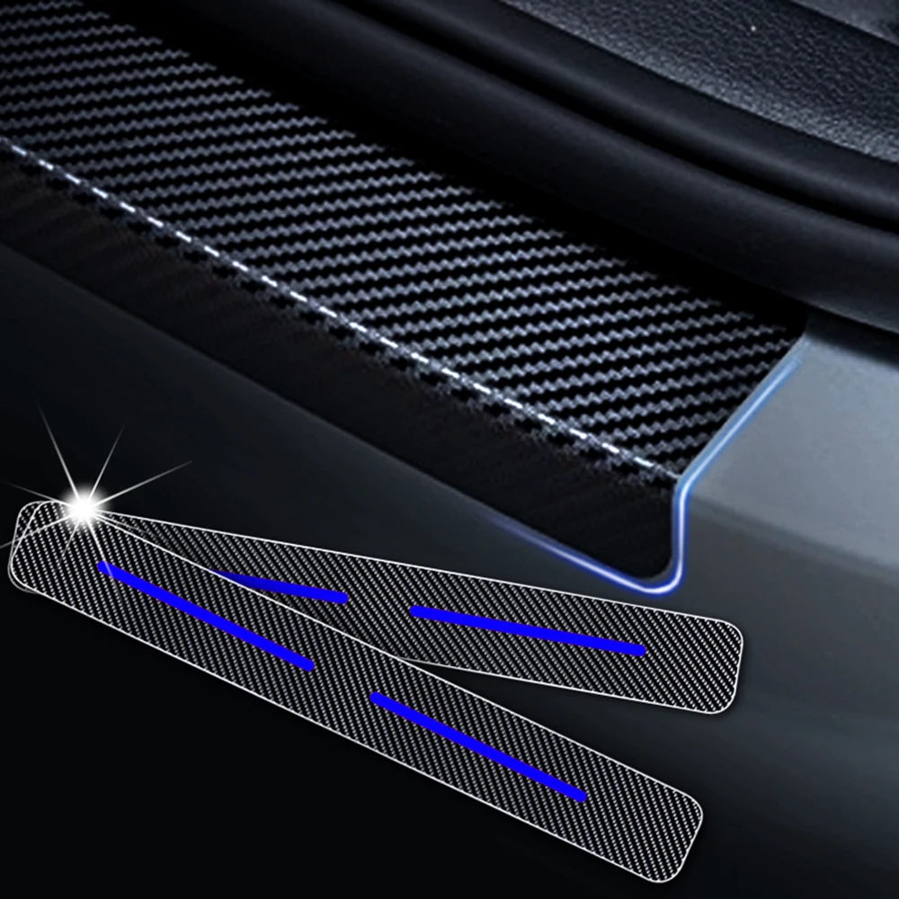 Для CHEVROLET SPARK автомобильные аксессуары, наклейка из углеродного волокна, защита порога автомобиля, Накладка для автомобиля, наклейка для укладки s 4 шт