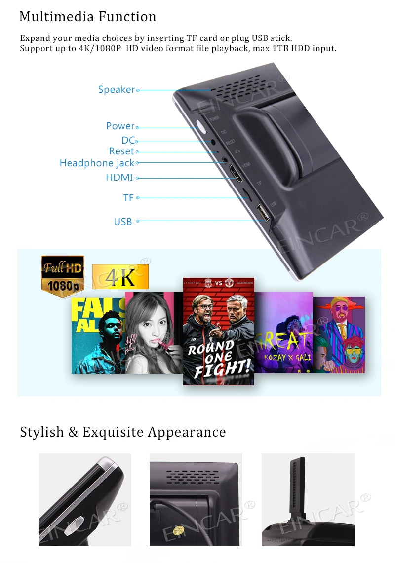 Discount 10.1"" Tablet-Style Car Rear-seat Headrest Android 6.0 OS Quad Core Entertainment USB/SD/HDMI Port/Headphone Jack and 1366*768 R 6 Discount 10.1"" Tablet-Style Car Rear-seat Headrest Android 6.0 OS Quad Core Entertainment USB/SD/HDMI Port/Headphone Jack and 1366*768 R 6