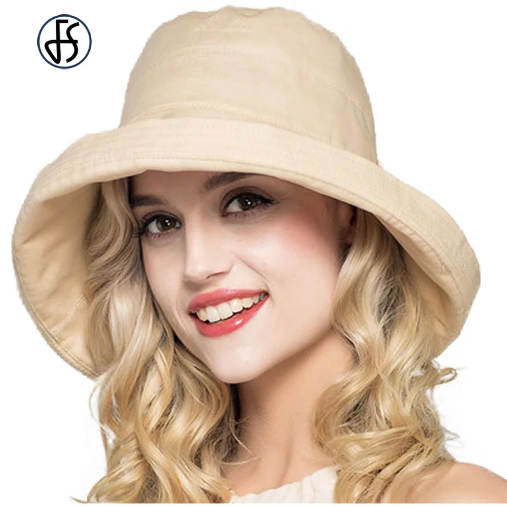 FS 7Color Winter Women Wide Brim Beach Sun Hat Fashion Chapeu Feminino