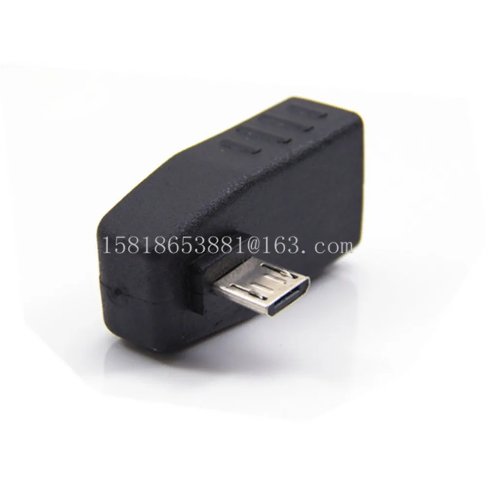 Переходник с правой и левой стороны на 90 градусов разъемами USB 2 0 A micro 5 контактным