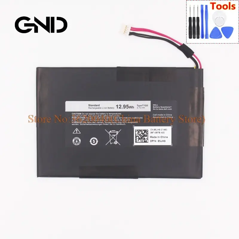 GND 3.7V 12.95Wh T7GD Replacement Battery For DELL Venue 7 3736 pad Built in Li ion bateria Li