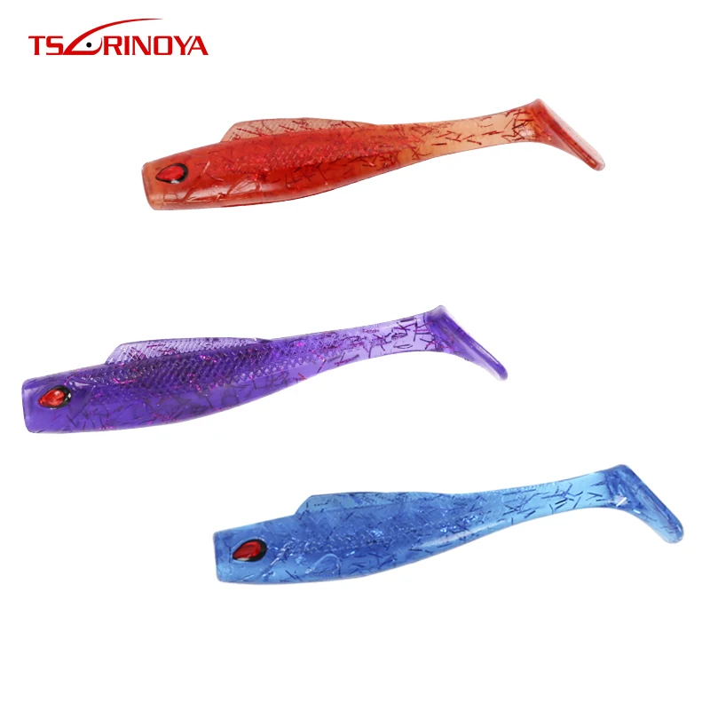 TSURINOYA 10 шт. Pesca искуственные рыболовные приманки для рыбалки 8 см 4 г мягкие Шад