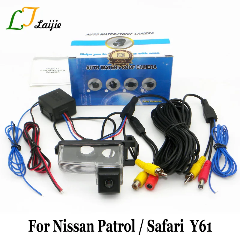 Laijie auto zadní kamera pro Nissan Patrol / Safari Y61 1997 ~ 2010 / HD CCD širokoúhlý objektiv úhel Auto zpětné parkovací kamery