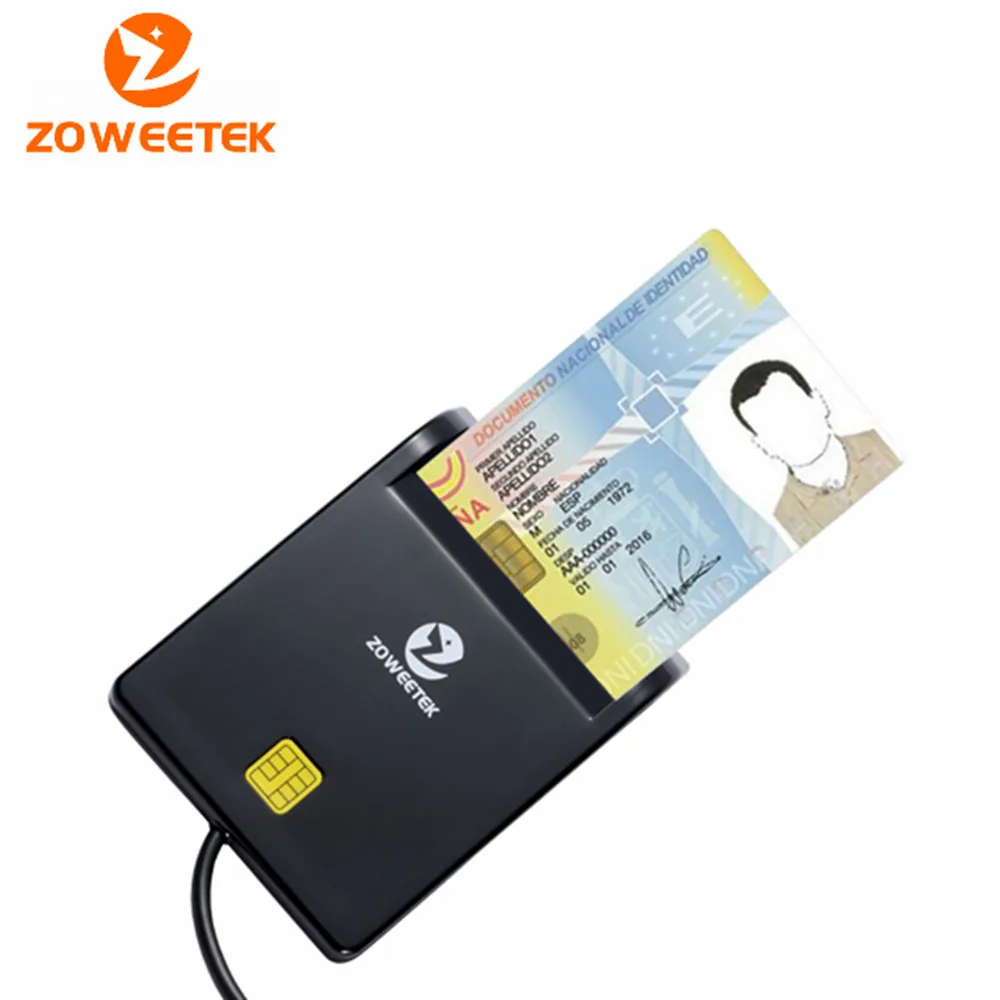 50 шт. натуральная Zoweetek 12026-1New прибытие USB Smart Card Reader Поддержка сети ATM банковские переводы налоговый оплата кредитной картой