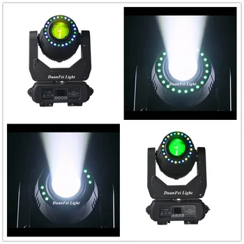

6 pieces Super beam spot dmx lyre led avec gobos moving head 200w led spot moving head rgb round 24x0.5w