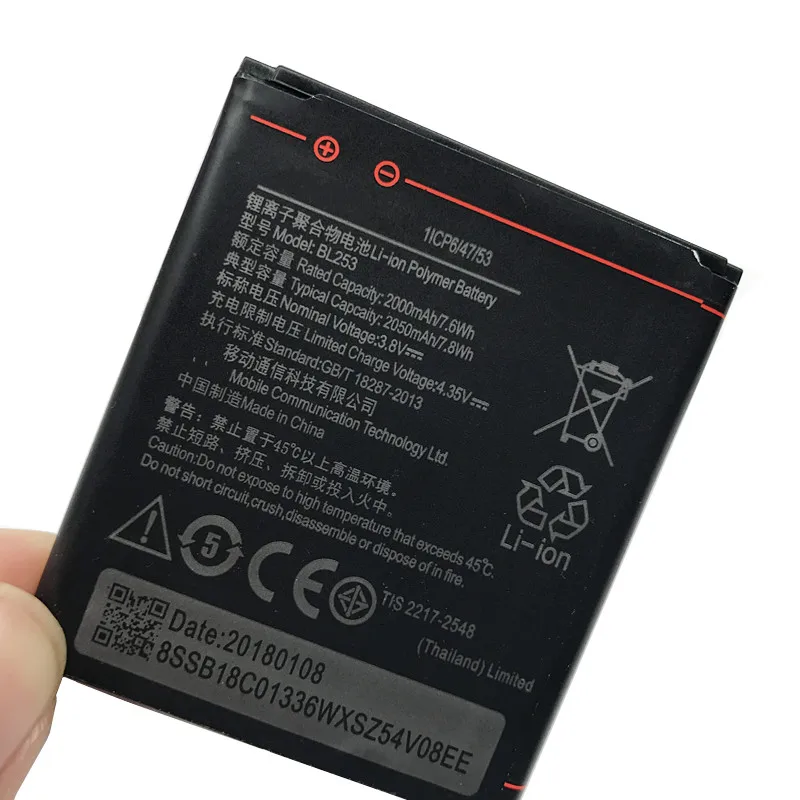 2019 аккумулятор высокой емкости 2050 мАч BL253 для Lenovo A2010 Bateria A 2010/BL 253 BL-253 A1000 A1000m 1000 |