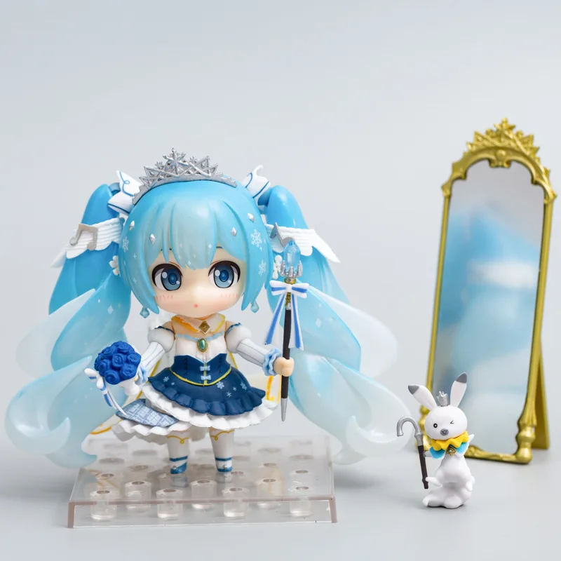 

Cute Anime Hatsune Miku 1000 Snow Princess Ver. Snow Miku PVC Action Figure Collectible Model Kids Toys Doll Gift 12cm