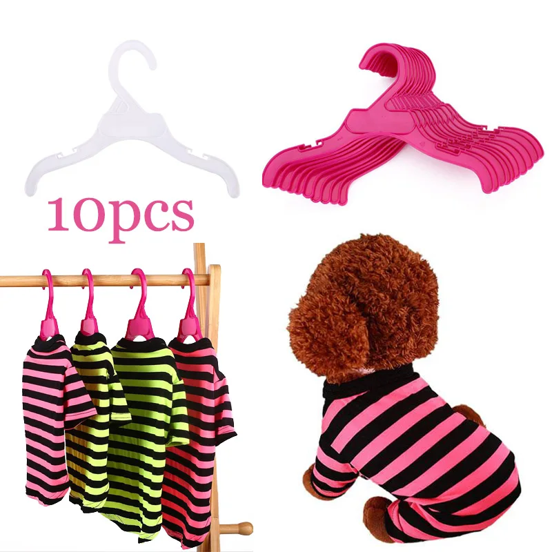 

10PcsPlastic Baby Clothes Pet Clothing Hangers Pet Products Dog Coat Clothes Racks Home Storage Organizer Supplies