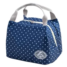 Striped Dot Portable font b Lunch b font font b Bag b font Thermal Insulated Cold